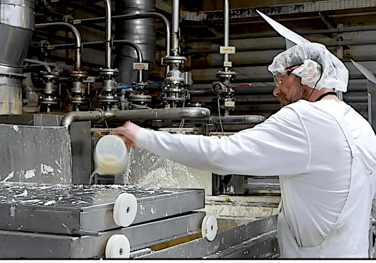 Blick in die Produktion der Seifenfabrik in Heitersheim.