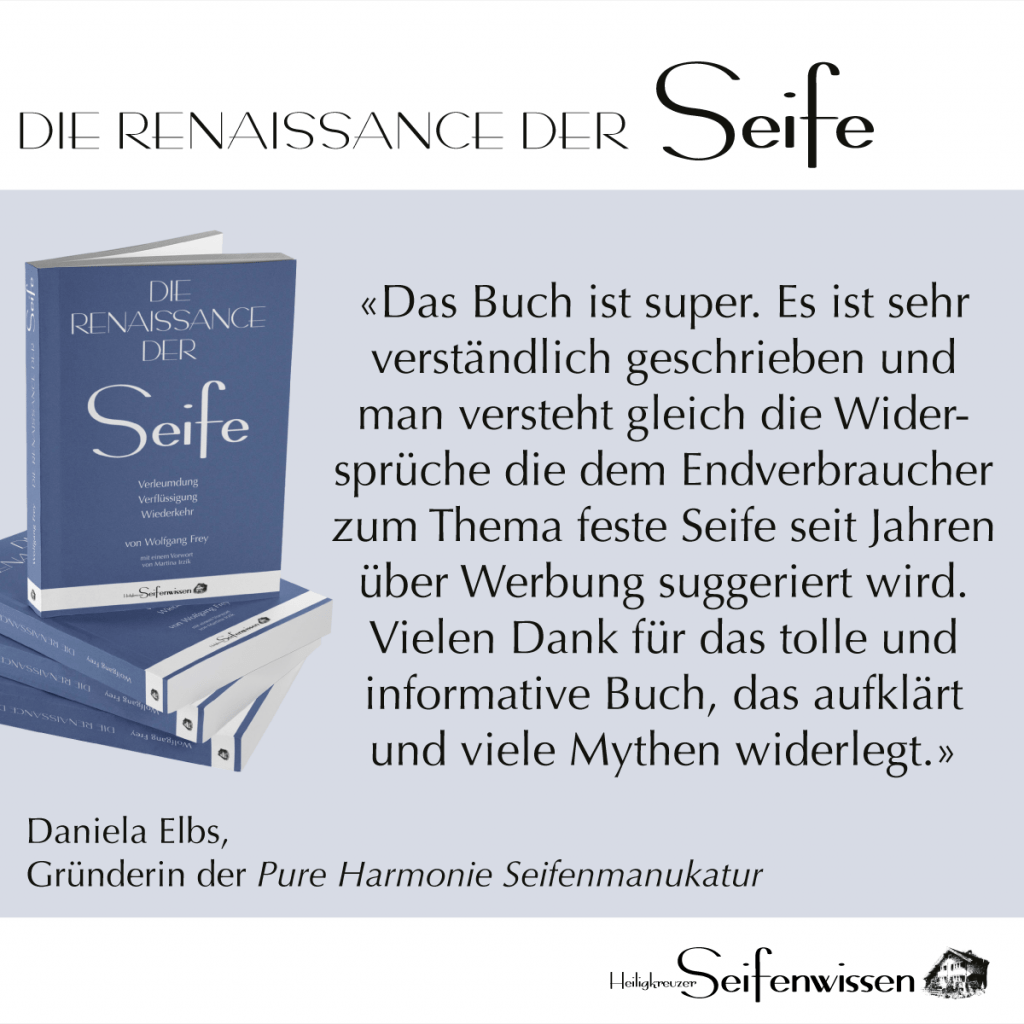 Aus einer Empfehlung des Buchs «Die Renaissance der Seife» auf Instagram