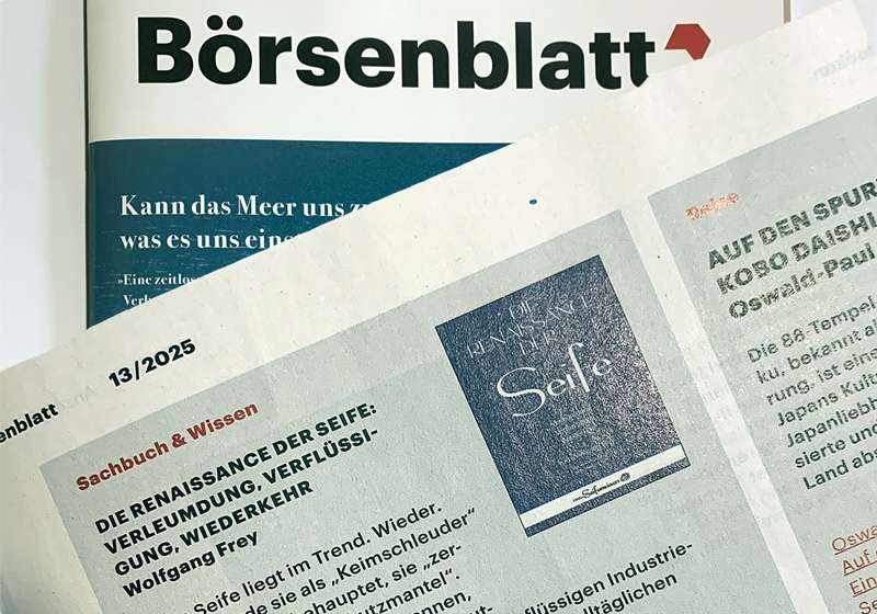 Das Buch «Die Renaissance der Seife» im Börsenblatt