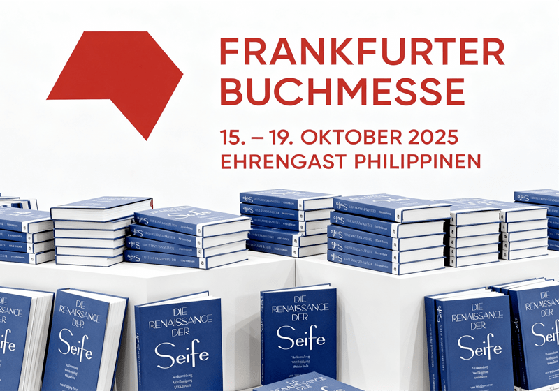 Das Buch «Die Renaissance der Seife» auf der Frankfurter Buchmesse. Das Buch «Die Renaissance der Seife» auf der Frankfurter Buchmesse.
