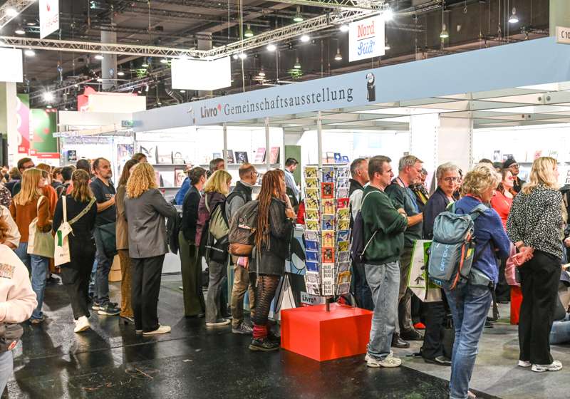 Der Livro-Gemeinschaftsstand auf der Frankfurter Buchmesse. Foto: MVB/Paul Müller