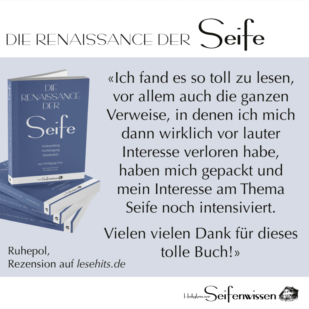 Rezension auf Lesehits.de zum Buch «Die Renaissance der Seife»